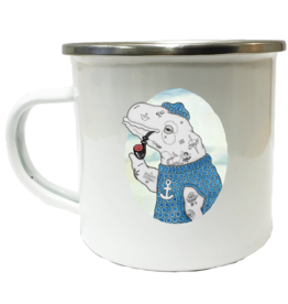 Lakor Lakor, Enamel Mug, badass beluga