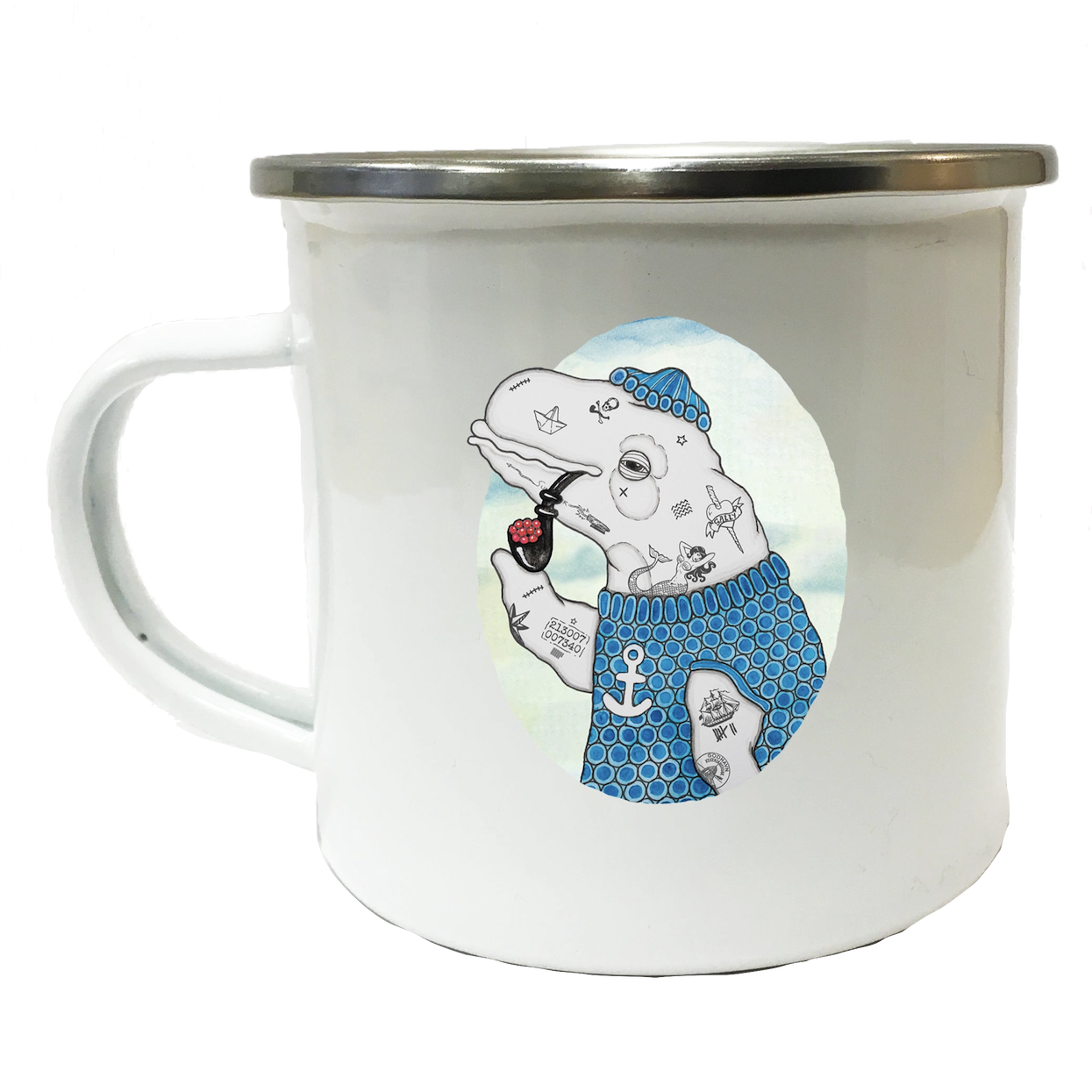 Lakor Lakor, Enamel Mug, badass beluga