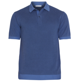 KnowledgeCotton Apparel KnowledgeCotton, Two Tone Polo, moonlight blue, XL