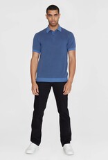 KnowledgeCotton Apparel KnowledgeCotton, Two Tone Polo, moonlight blue, XL