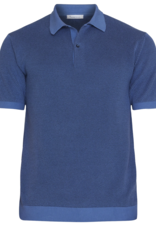KnowledgeCotton Apparel KnowledgeCotton, Two Tone Polo, moonlight blue, L