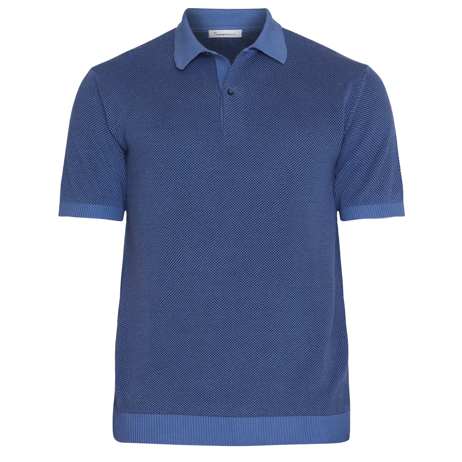 KnowledgeCotton Apparel KnowledgeCotton, Two Tone Polo, moonlight blue, L