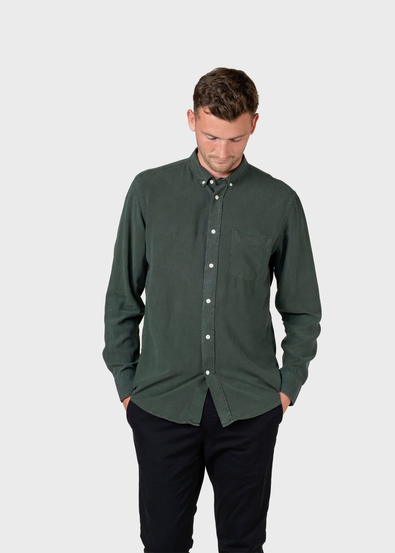 Klitmøller Klitmøller, Justin Shirt, olive, XL