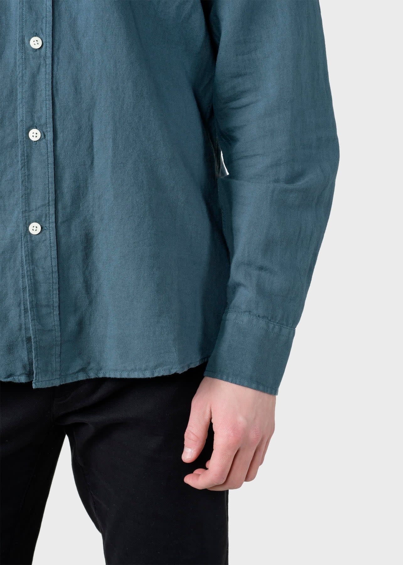 Klitmøller Klitmøller, Benjamin Linen Shirt, moss green, S