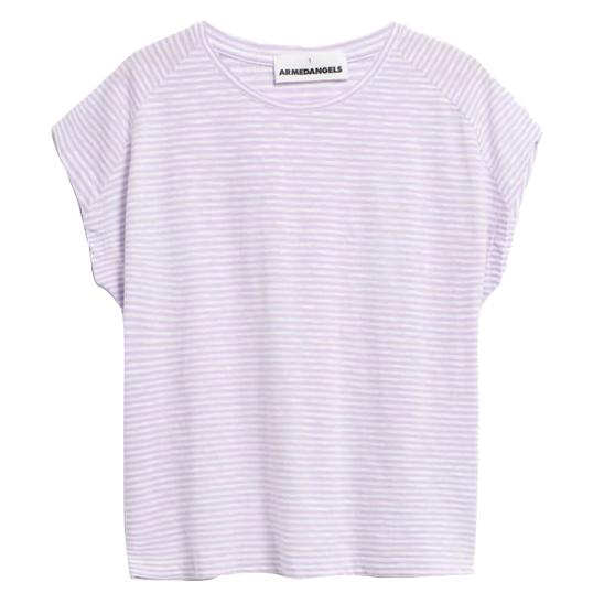 Armedangels Armedangels, Oneliaa Stripes, lavender light-oatmilk, L