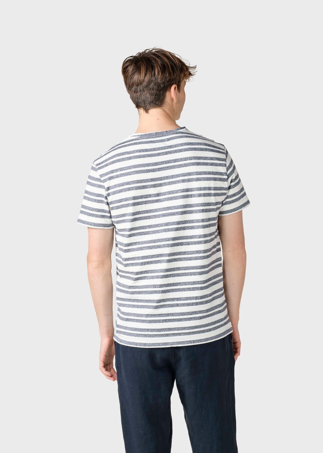 Klitmøller Klitmøller, Malthe Tee, cream/navy, XL