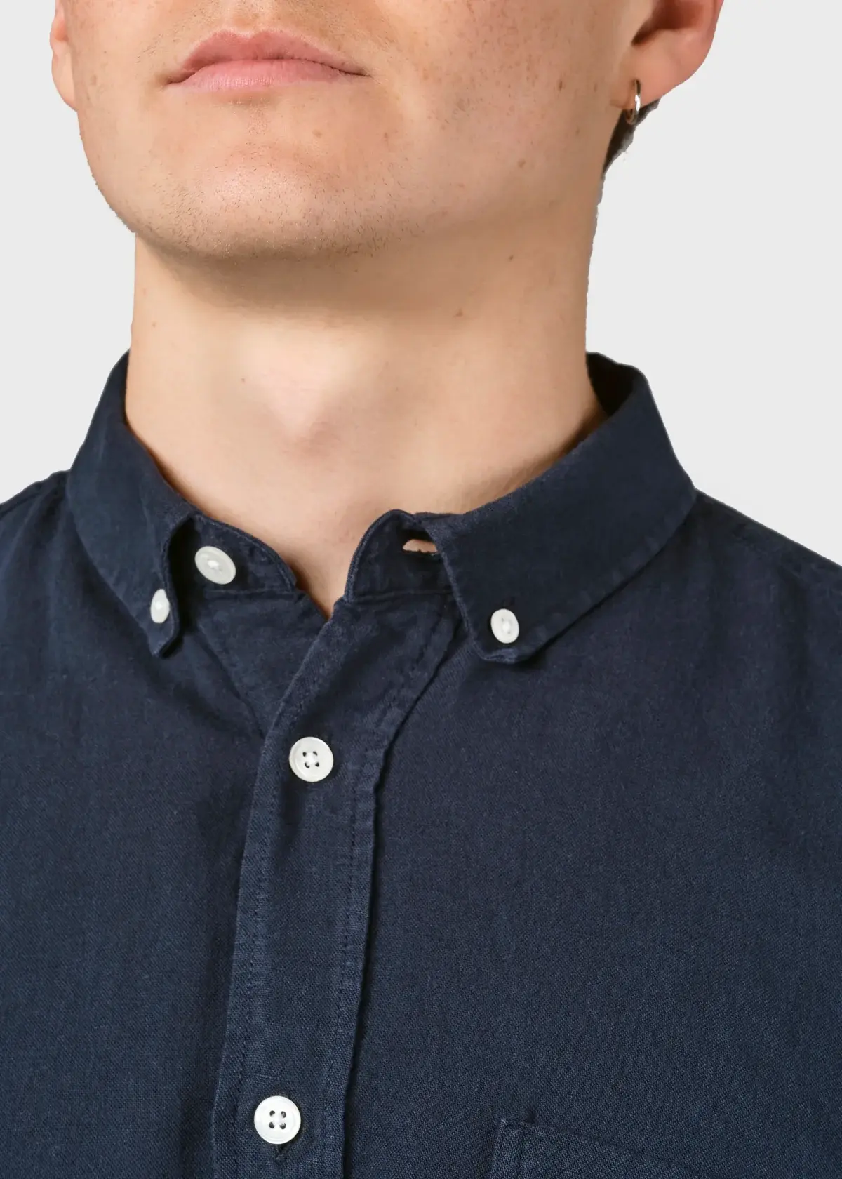 Klitmøller Klitmøller, Benjamin Linen Shirt, navy, XL