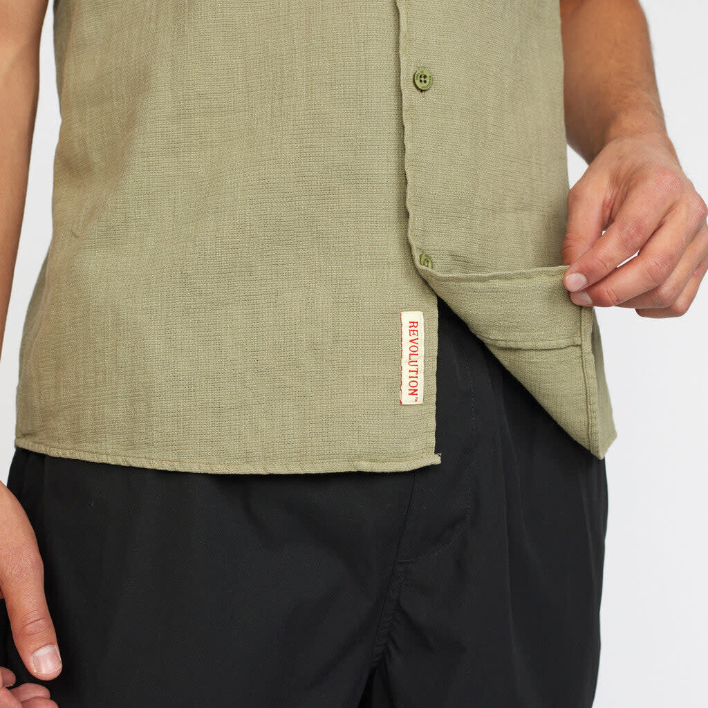 RVLT RVLT, 3927 Short-Sleeved Cuban Shirt, lightgreen, XL