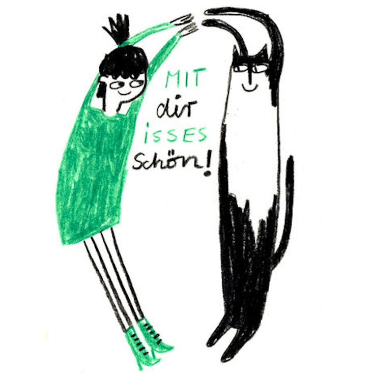 Slinga Slinga, Postkarte, Mit Dir