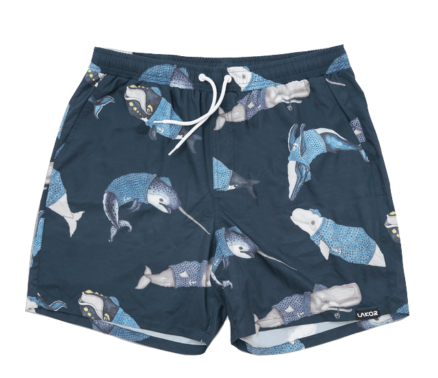 Lakor Lakor, Whales Swim Shorts, blueberry, 34 (L)