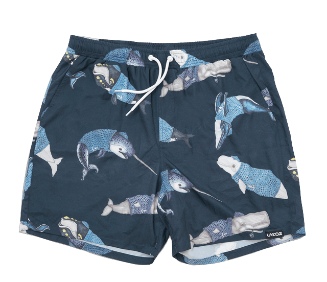 Lakor Lakor, Whales Swim Shorts, blueberry, 30 (S)