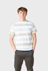 Klitmøller Klitmøller, George Tee, light blue/sage stripes, L