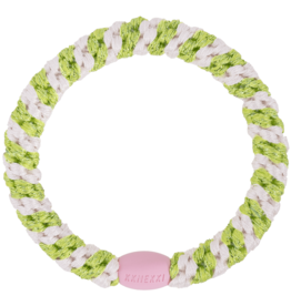 BonDep BonDep, Haargummi, ballet pink lime glitter stripe