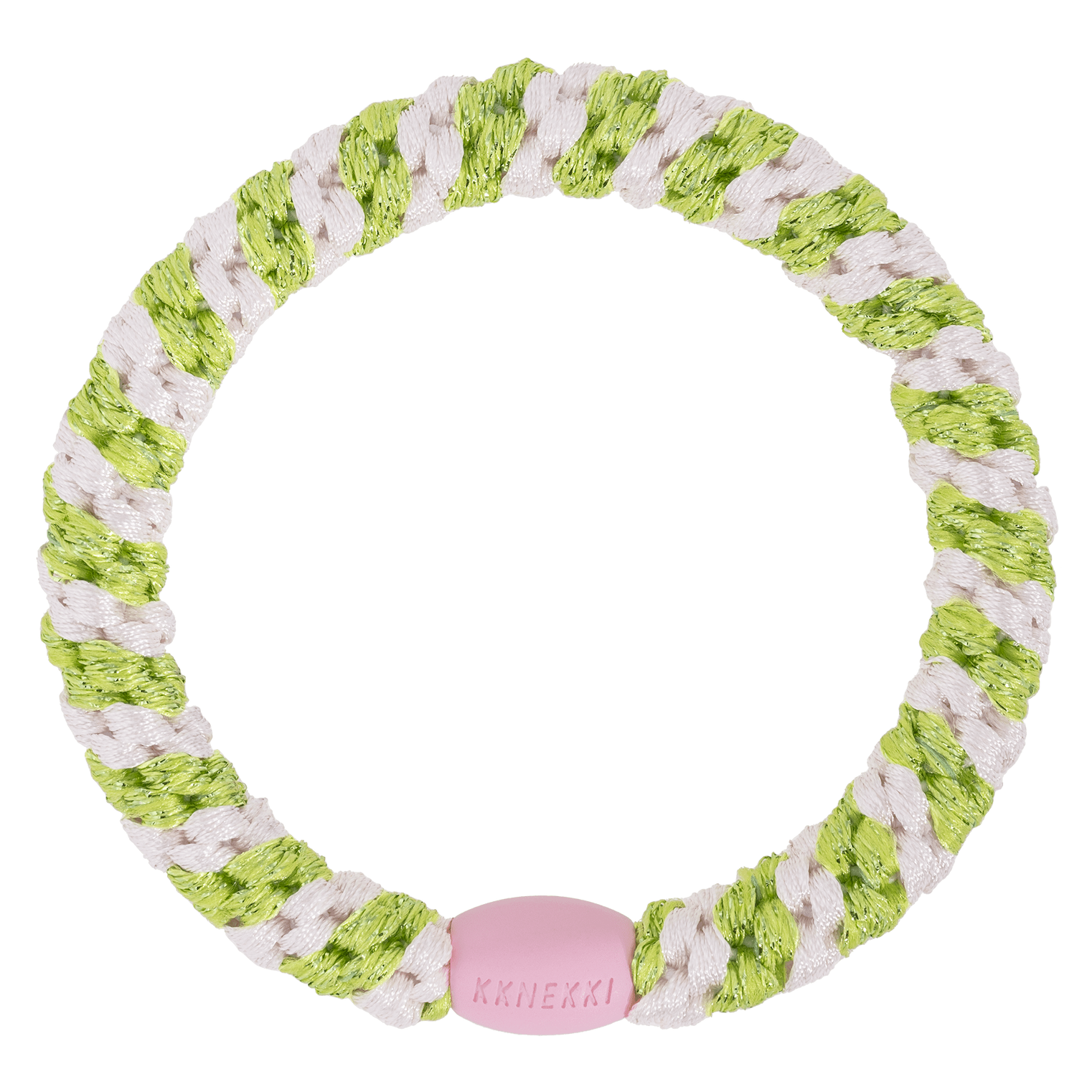 BonDep BonDep, Haargummi, ballet pink lime glitter stripe