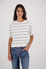 Les Racines du Ciel Les Racines du Ciel, Stripes Sweater, white indigo, M