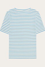 KnowledgeCotton Apparel KnowledgeCotton, Rib T-Shirt, blue stripe, L