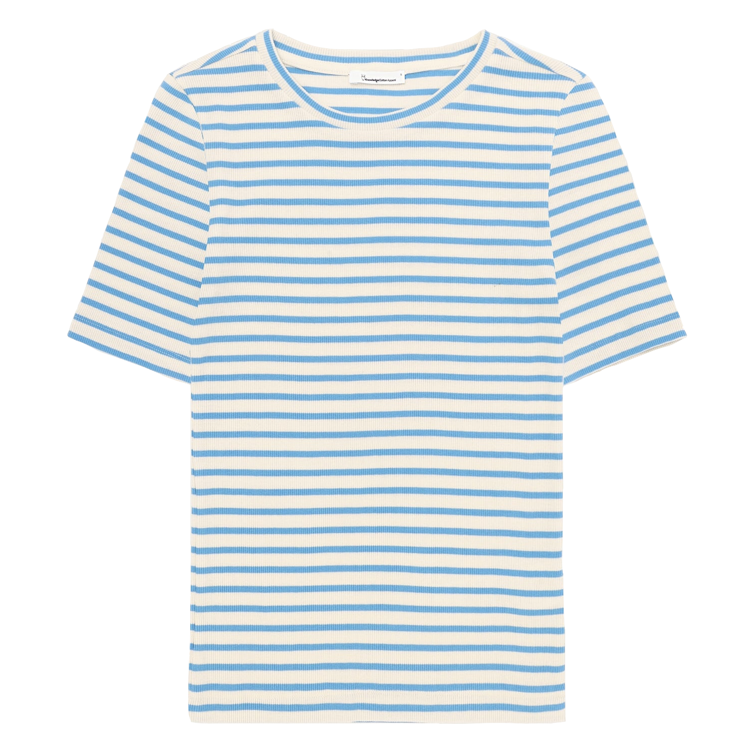 KnowledgeCotton Apparel KnowledgeCotton, Rib T-Shirt, blue stripe, S