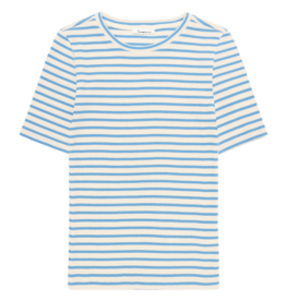 KnowledgeCotton Apparel KnowledgeCotton, Rib T-Shirt, blue stripe, XS