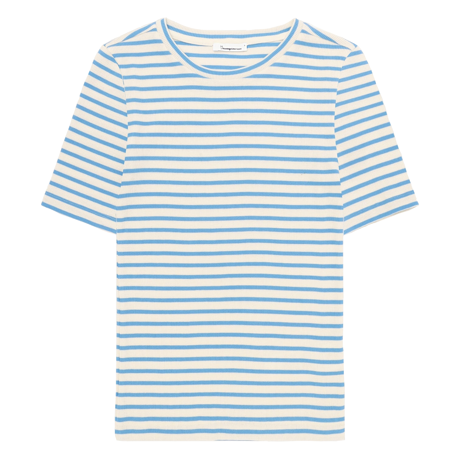 KnowledgeCotton Apparel KnowledgeCotton, Rib T-Shirt, blue stripe, XS