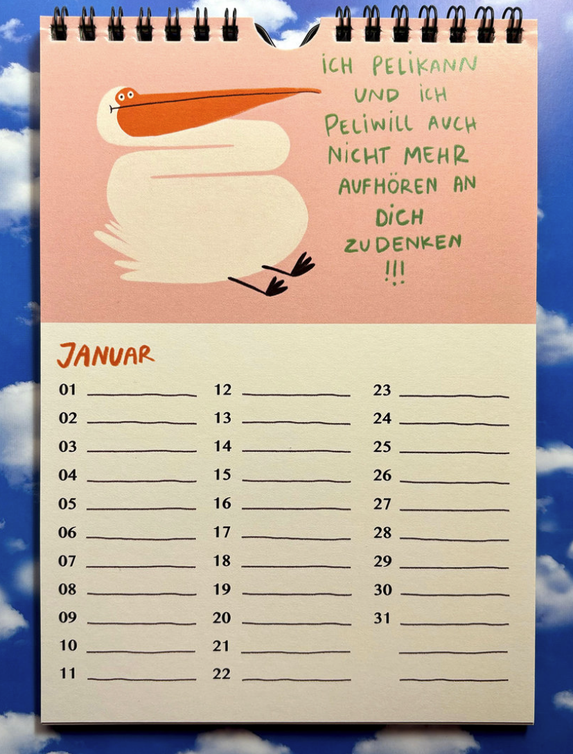 Slinga Slinga, Kalender, Gans Lieber Geburtstagskalender