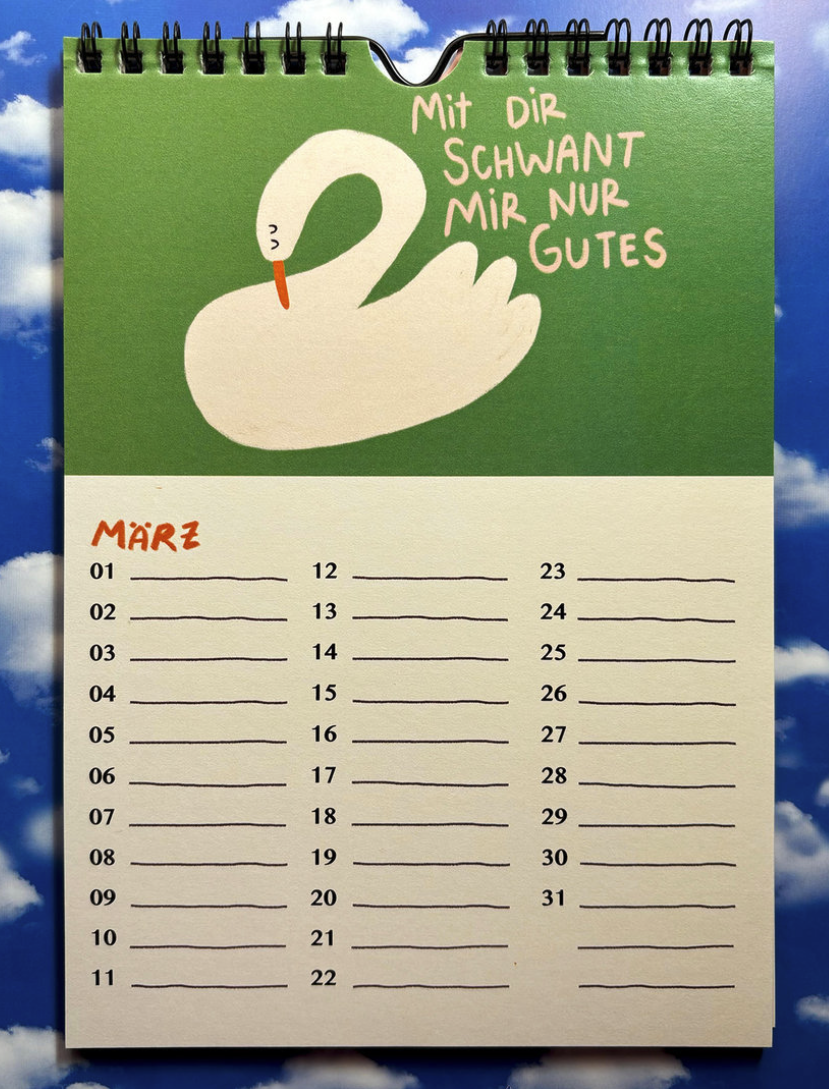 Slinga Slinga, Kalender, Gans Lieber Geburtstagskalender