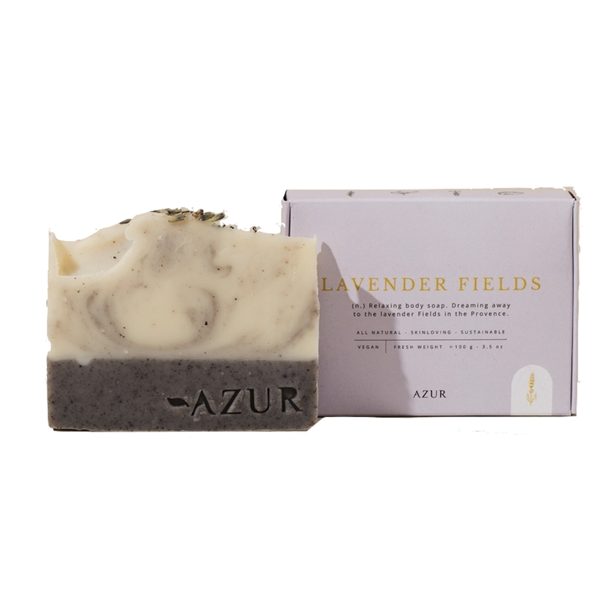 Azur Natural Bodycare Azur Natural Bodycare, Körperseife (100g), lavender fields