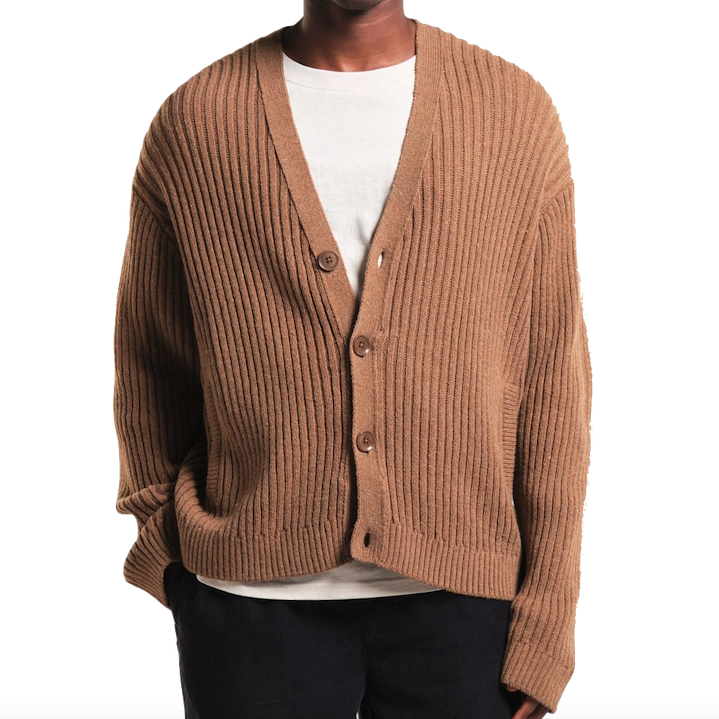 Dedicated Dedicated, Cardigan Mavas, Camel Brown, XL