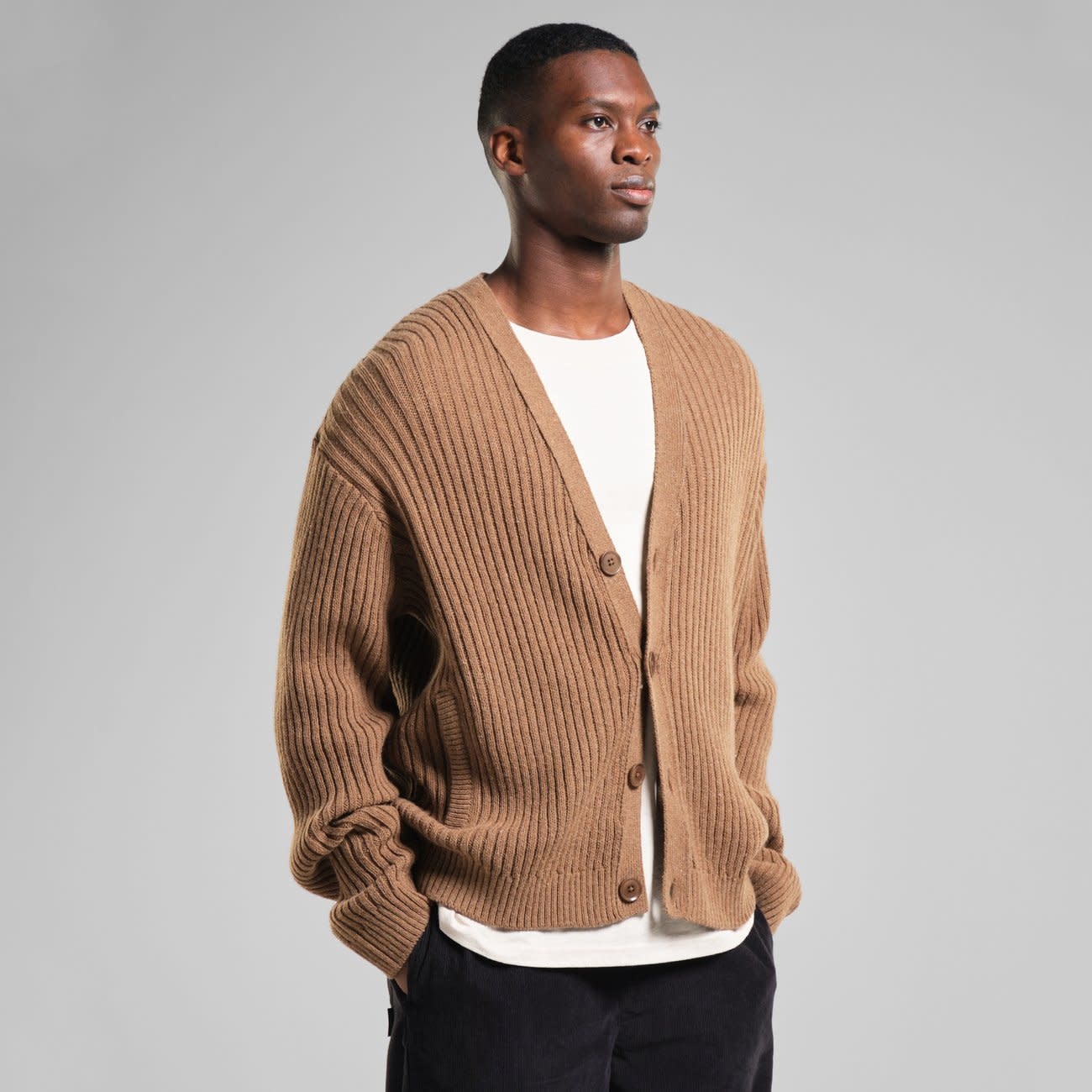 Dedicated Dedicated, Cardigan Mavas, Camel Brown, M