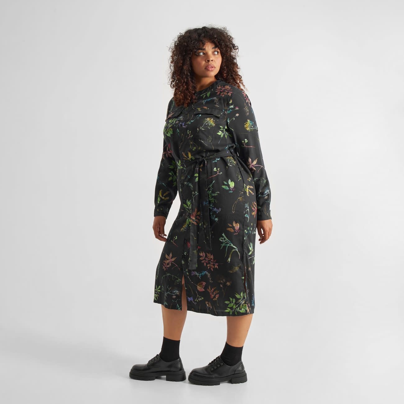 Dedicated Dedicated, Dress Falsterbo, Florals Black, M