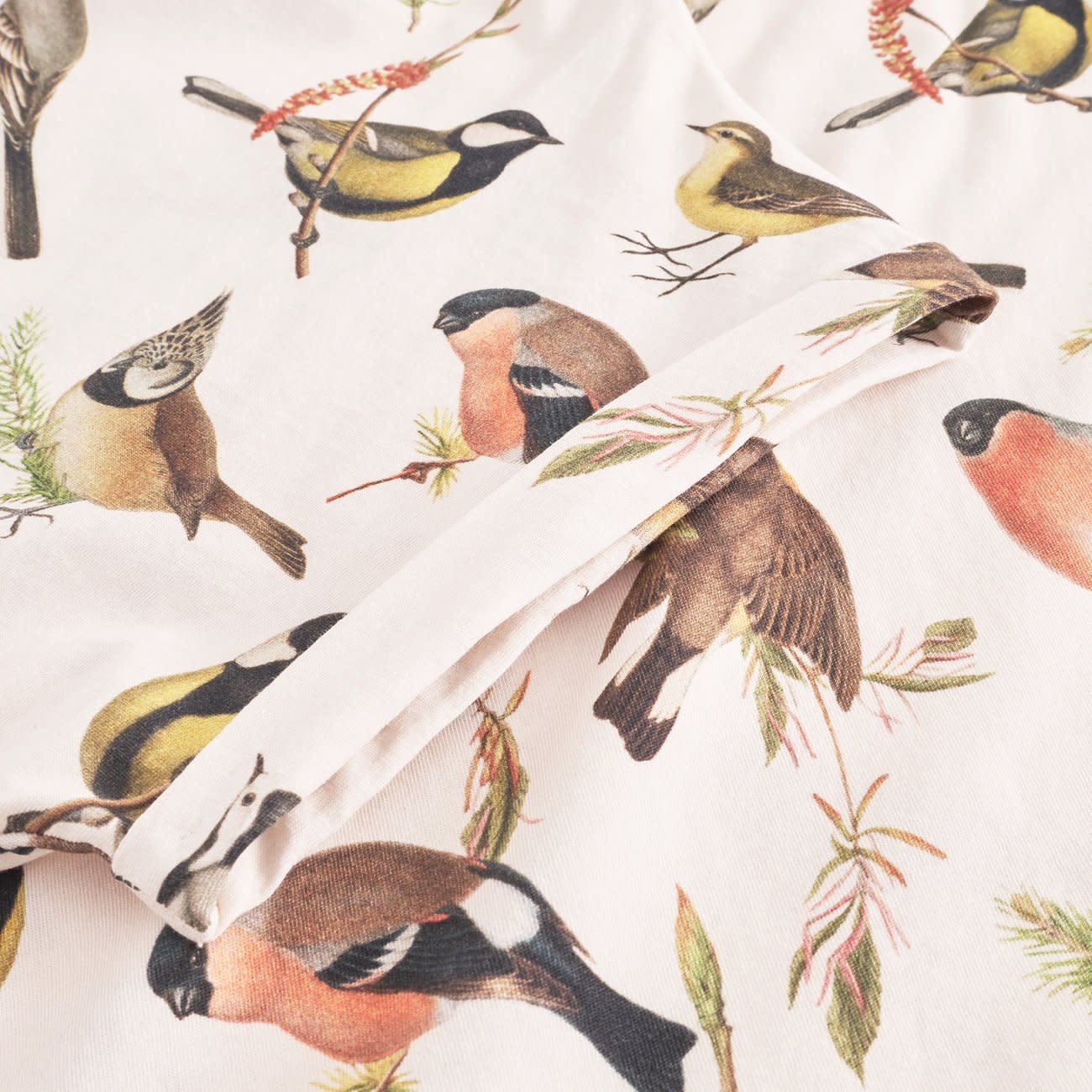 Dedicated Dedicated, Visby Autumn Birds, white, S