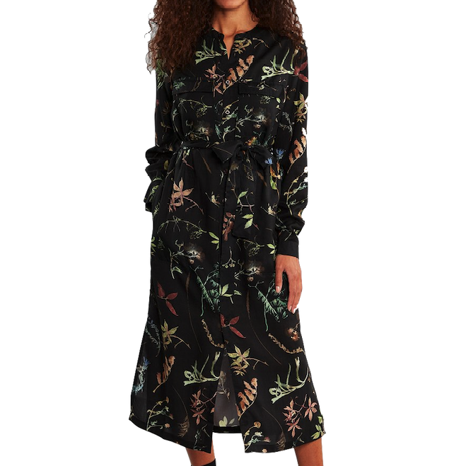 Dedicated Dedicated, Dress Falsterbo, Florals Black, S