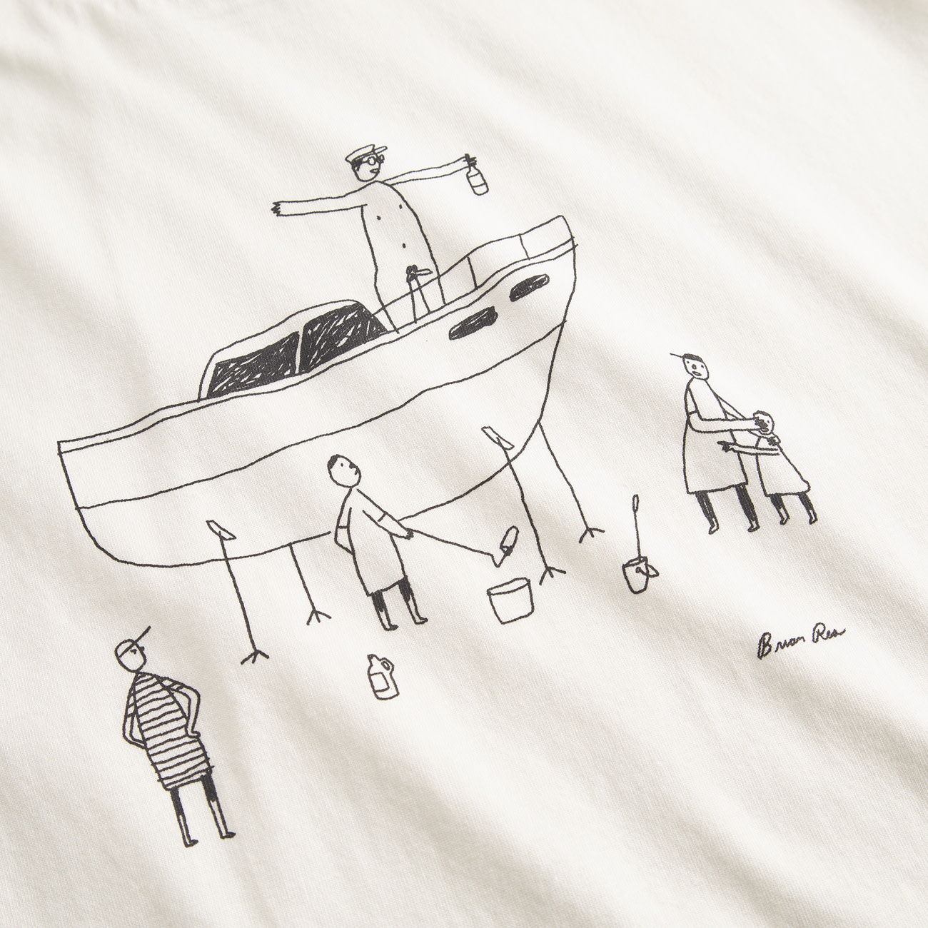 Dedicated Dedicated, Stockholm All Out Boat, off-white, M
