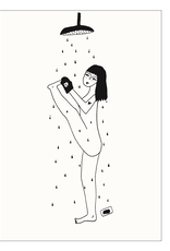 helen b helen b, Postkarte, yoga in the shower