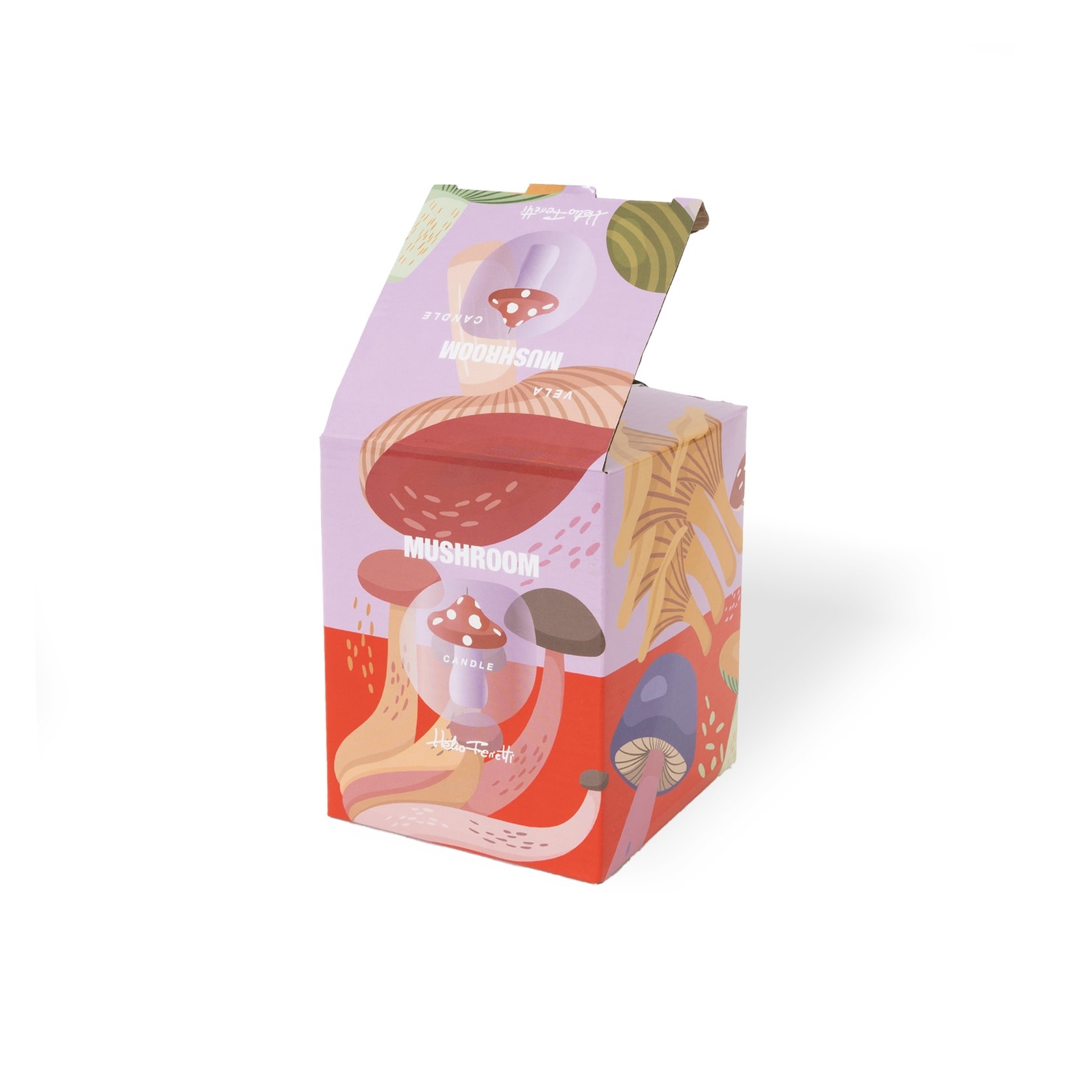 Helio Ferretti Helio Ferretti, Large Mushroom Candle, red