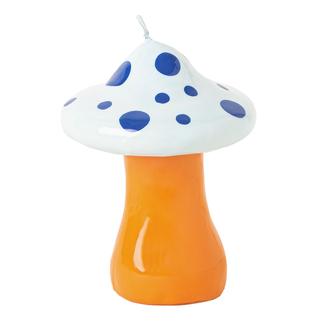 Helio Ferretti Helio Ferretti, Large Mushroom Candle, indigo