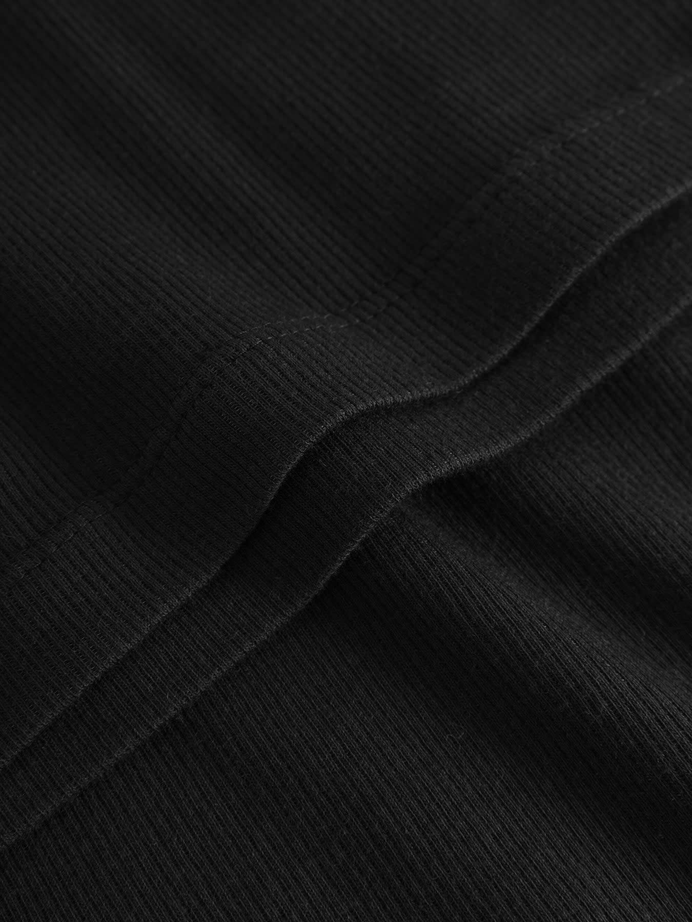 KnowledgeCotton Apparel KnowledgeCotton, Rib High Neck Long Sleeved, black jet, S