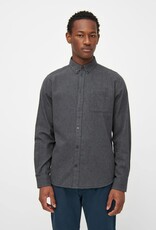 KnowledgeCotton Apparel KnowledgeCotton, Melangé Flannel, dark grey melange, L