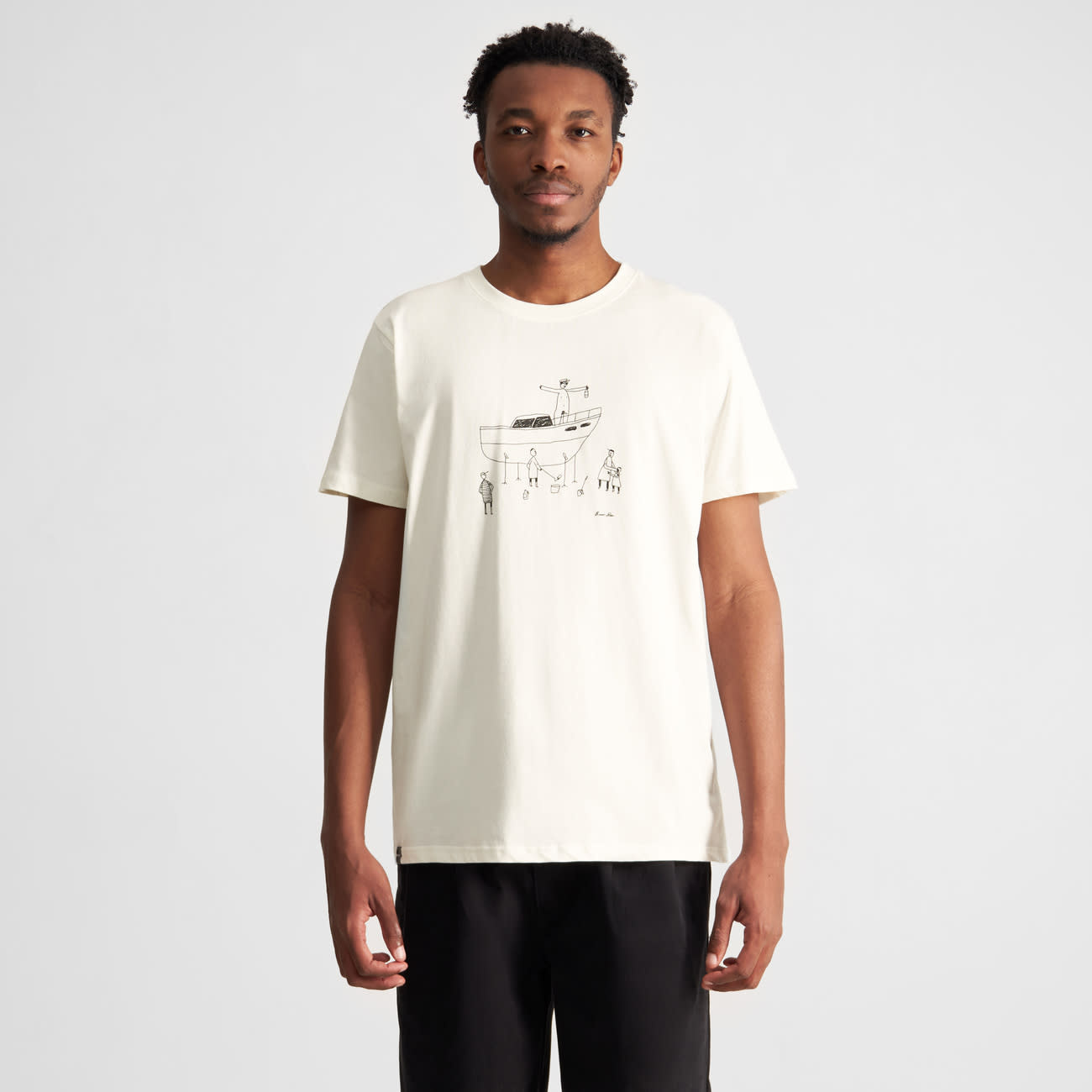 Dedicated Dedicated, Stockholm All Out Boat, off-white, L