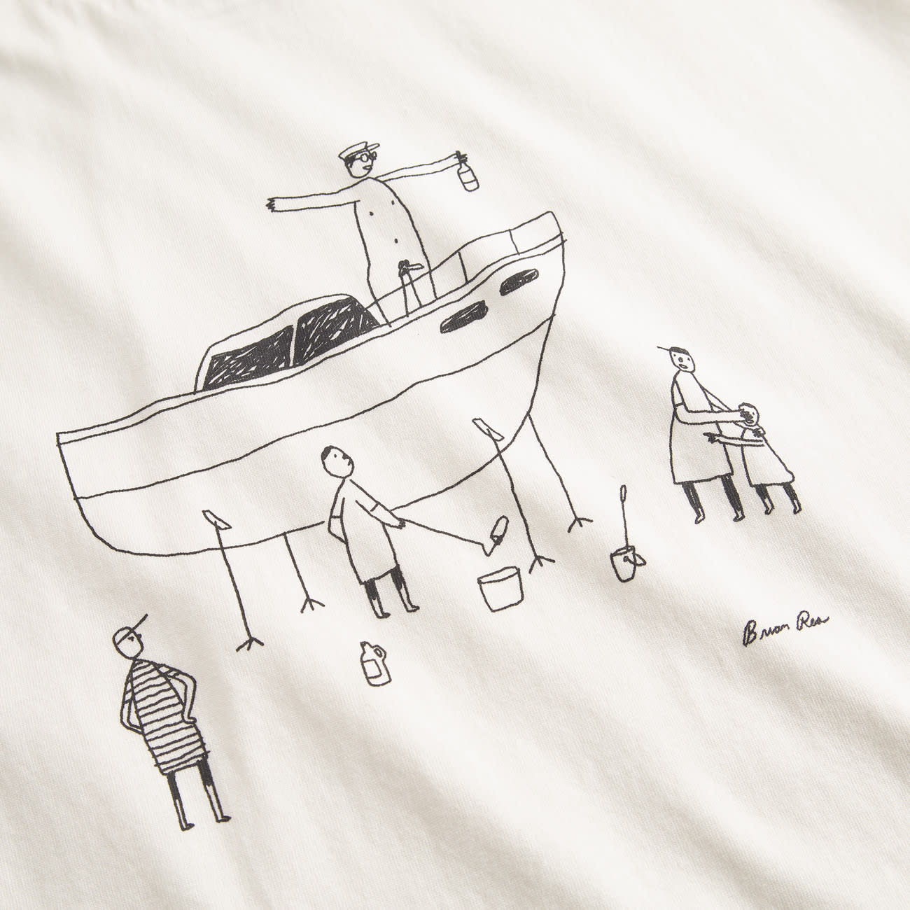 Dedicated Dedicated, Stockholm All Out Boat, off-white, L