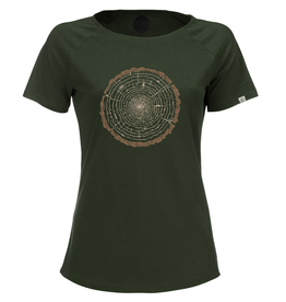 ZRCL ZRCL, W T-Shirt Tree Ring, dark green, L