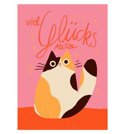 Slinga Slinga, Postkarte, Viel Glückskatze