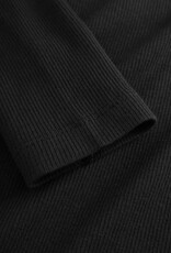 KnowledgeCotton Apparel KnowledgeCotton, Rib High Neck Long Sleeved, black jet, M