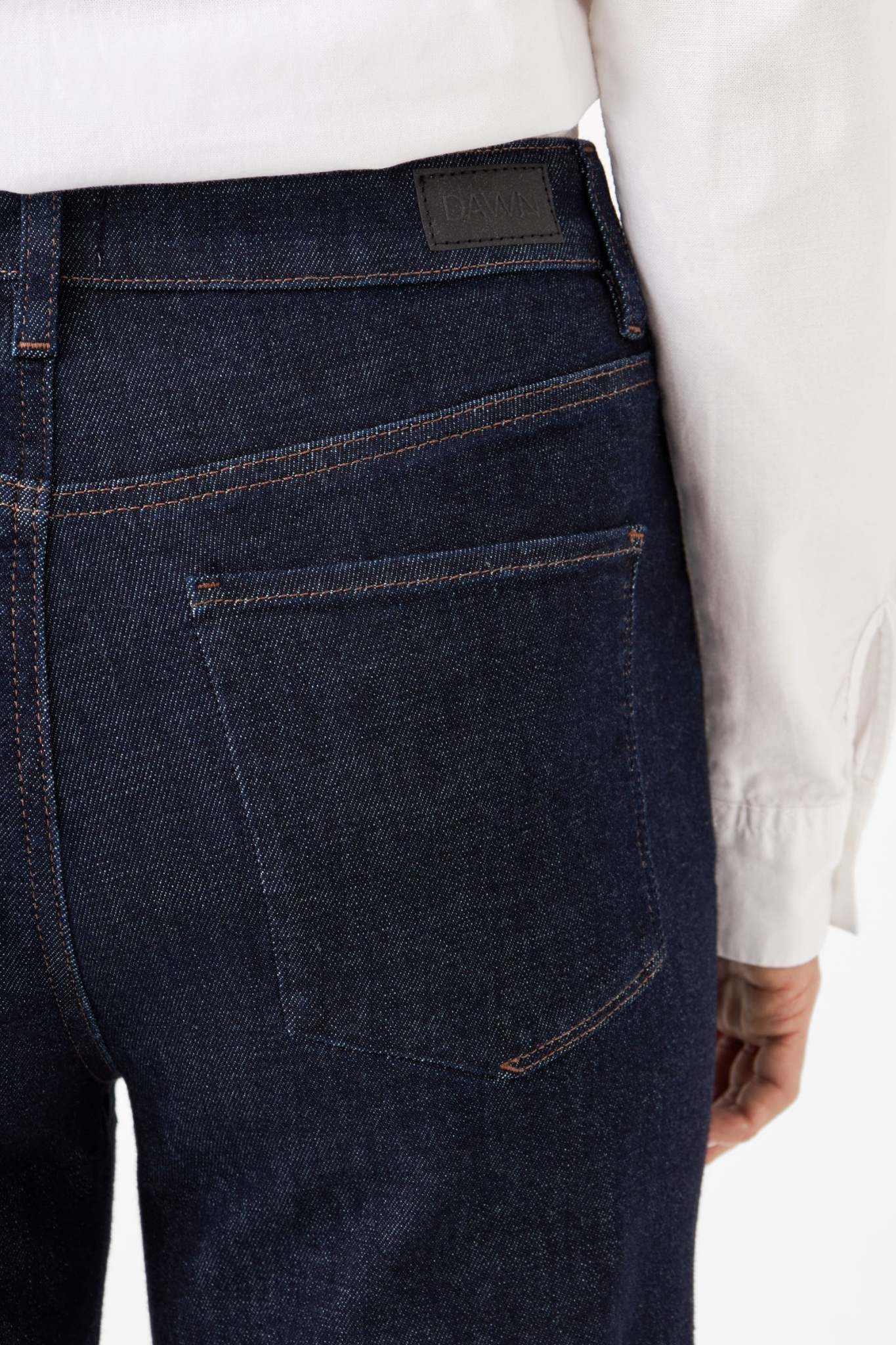 Dawn Dawn, Dew Flared Soft Denim, raw blue, 26/32