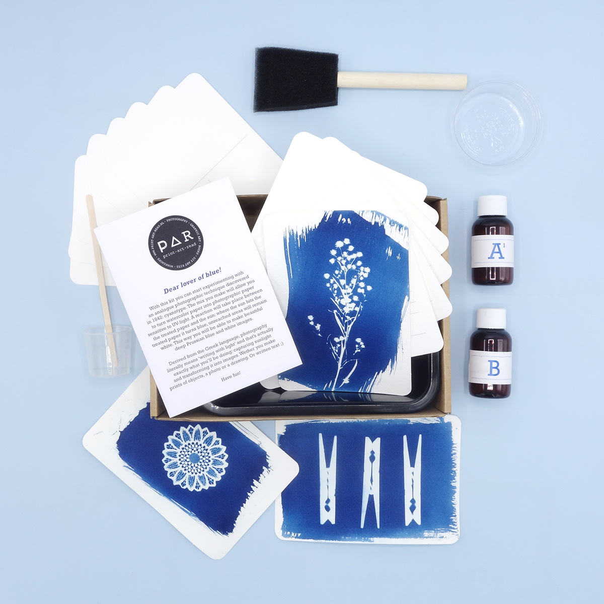 PAR PAR, Cyanotypie-Kit, Postkarte