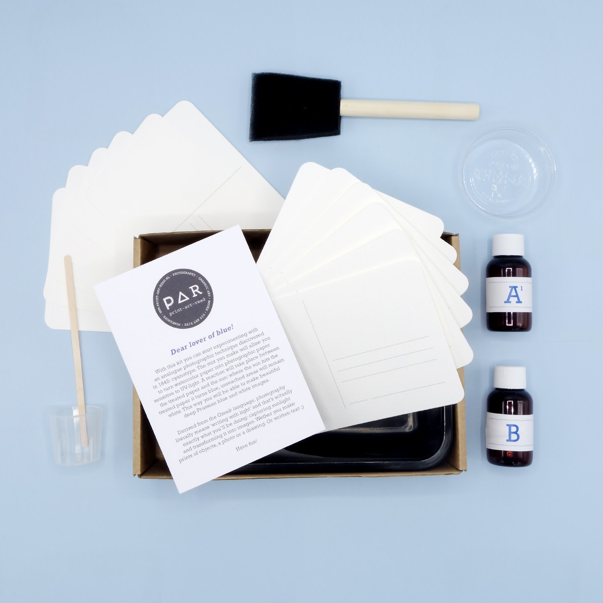 PAR PAR, Cyanotypie-Kit, Postkarte