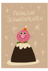 Slinga Slinga, Postkarte, Fröhliche Schweinachten