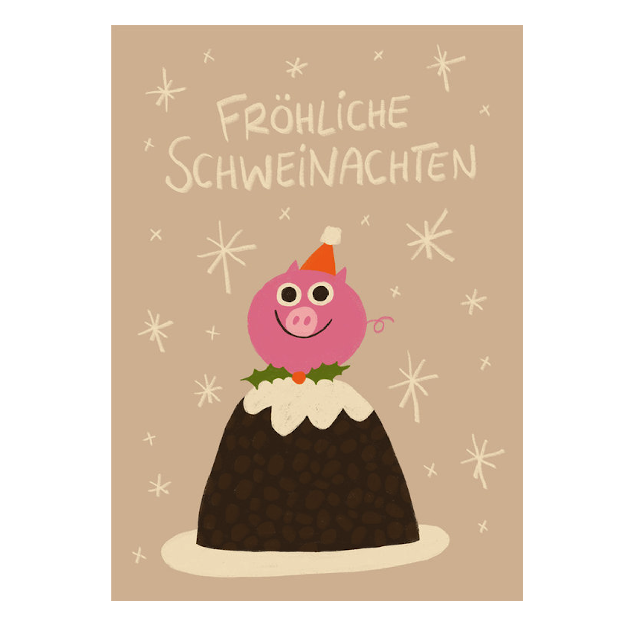 Slinga Slinga, Postkarte, Fröhliche Schweinachten