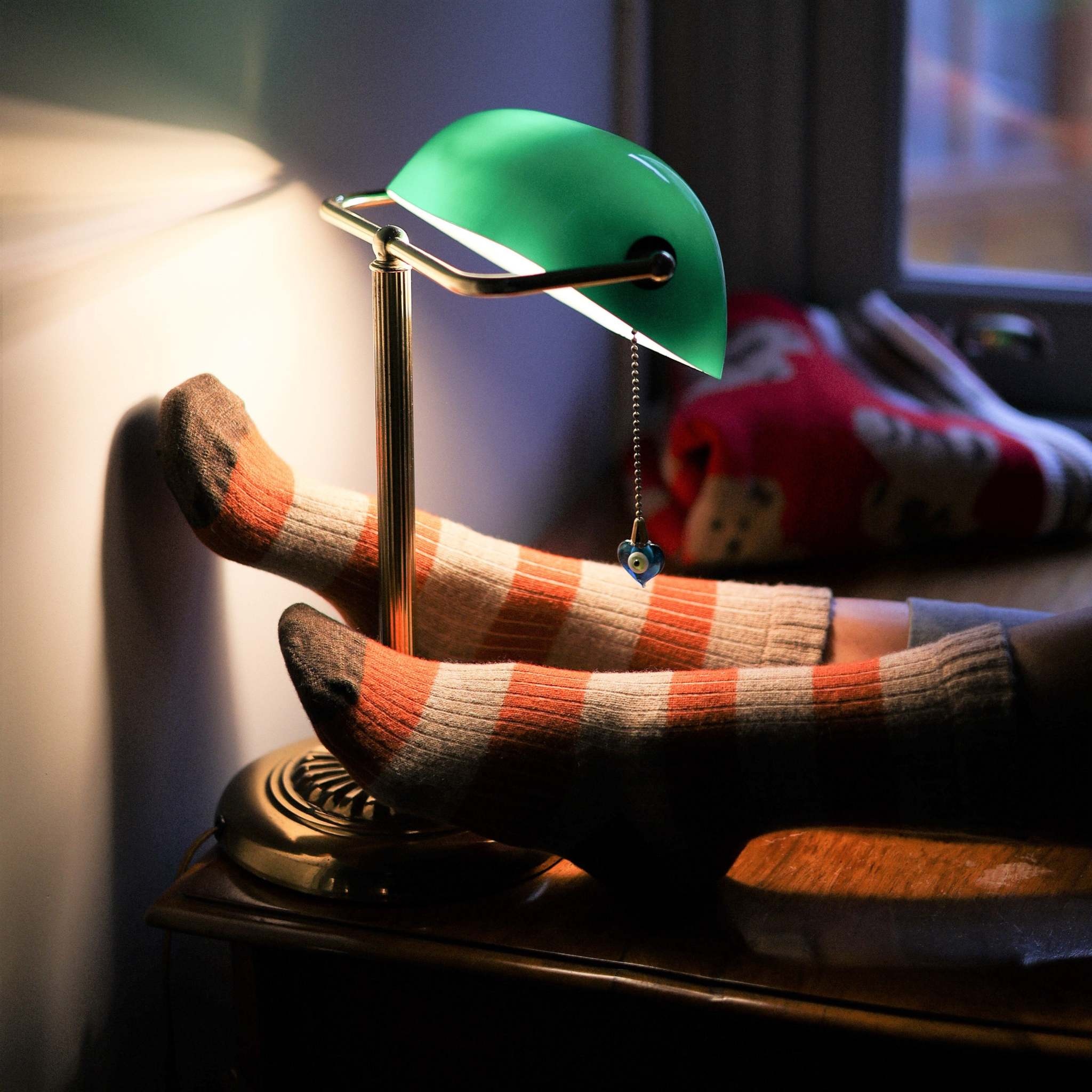 KLUE KLUE, Merino Wool Socks Striped, beige/orange, 36-40