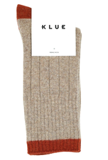 KLUE KLUE, Merino Wool Socks, beige/orange, 36-40