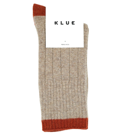 KLUE KLUE, Merino Wool Socks, beige/orange, 36-40